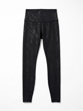 LULULEMON Wunder Under Black Leggings 28” High-rise Shine Luxtreme Yoga Gym